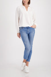 Bluse aus Viskose
