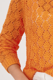 Strickpullover mit Rundhalsausschnitt