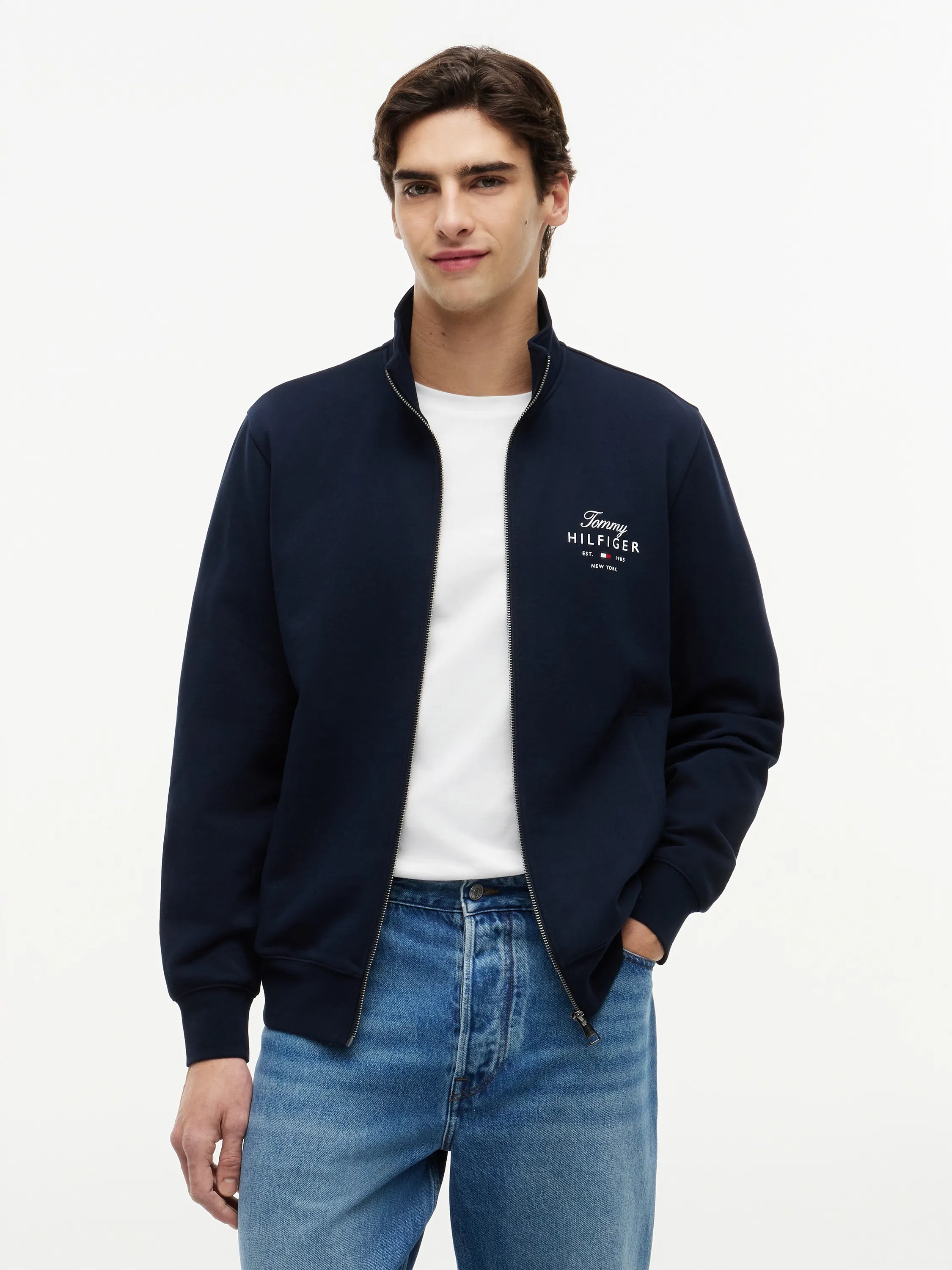 Sweatshirtjacke aus Baumwolle