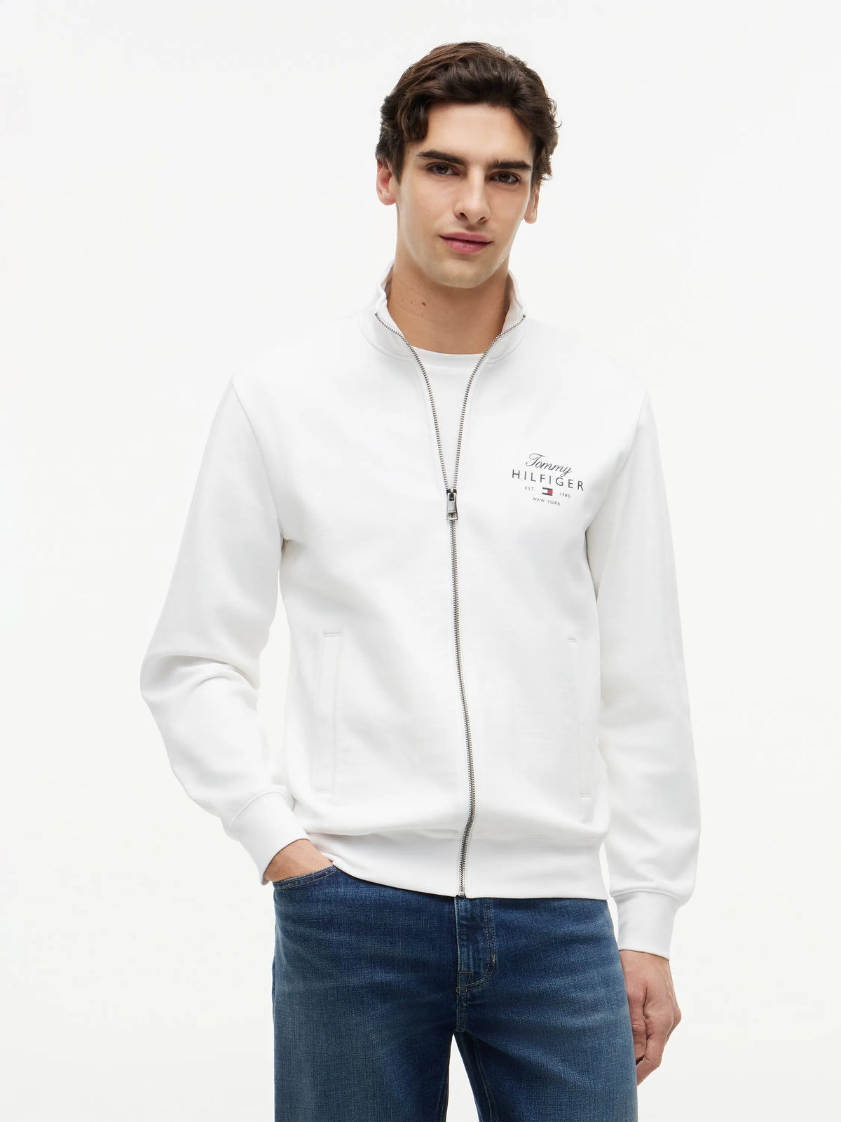 Sweatshirtjacke aus Baumwolle