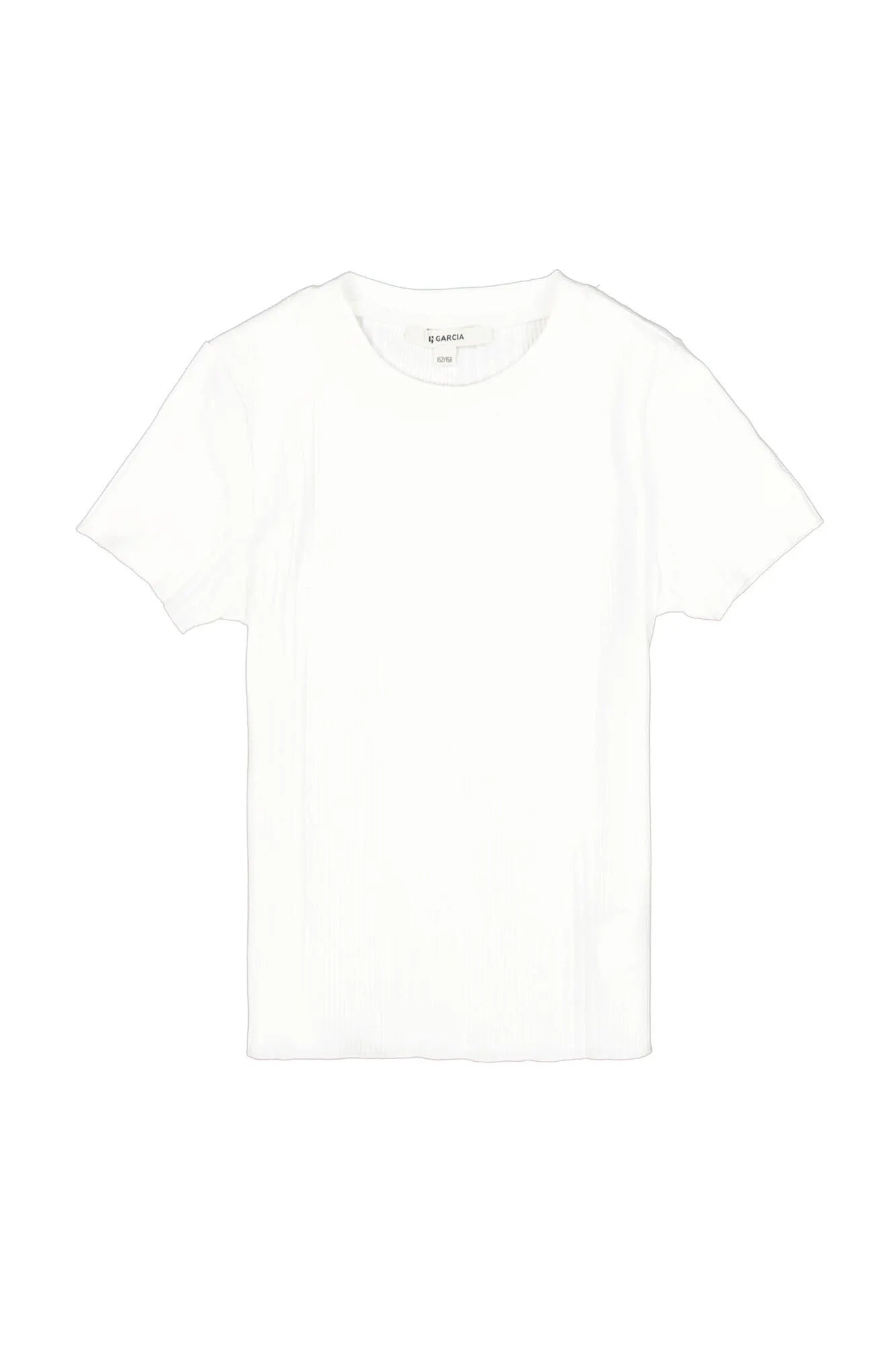 T-Shirt gerippt aus Baumwollmix