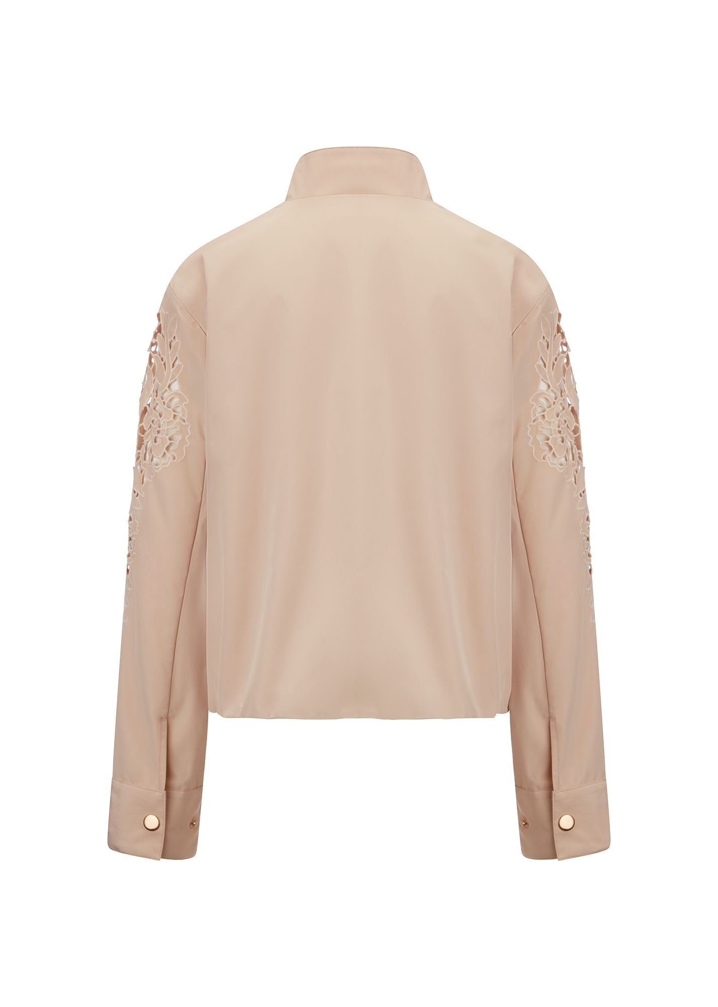 Blouson-Jacke mit Lochstick-Detail