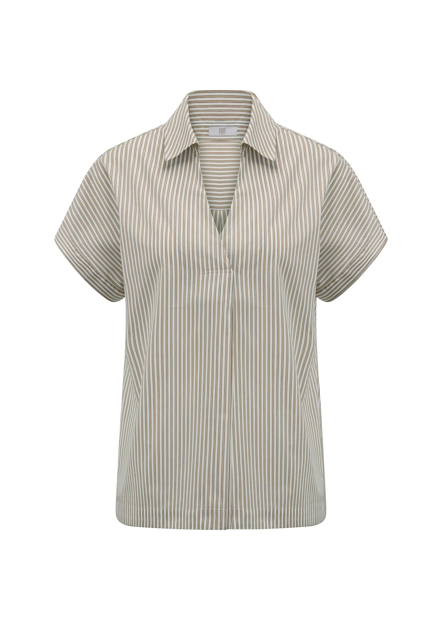 Bluse gestreift mit V-Ausschnitt