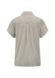 Bluse gestreift mit V-Ausschnitt