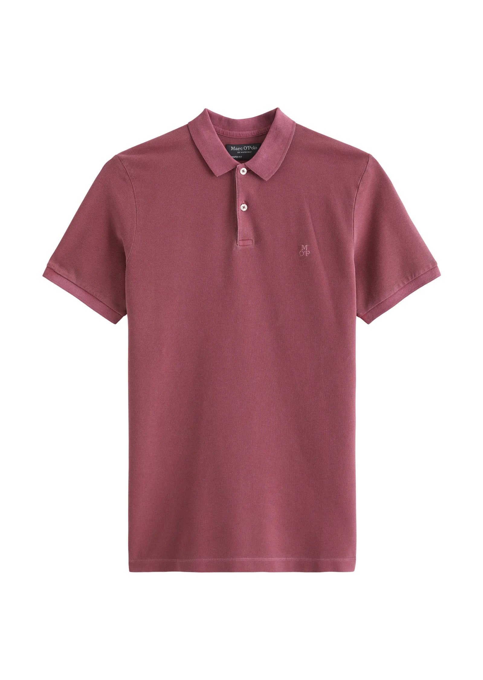 Poloshirt Piqué shaped  garment-dyed