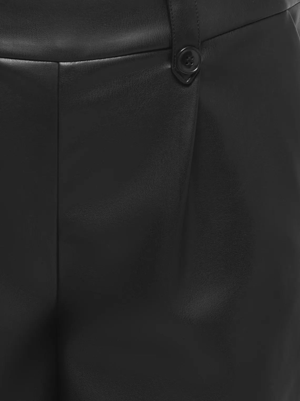 Hose CARLESA Straight Leg aus Kunstleder