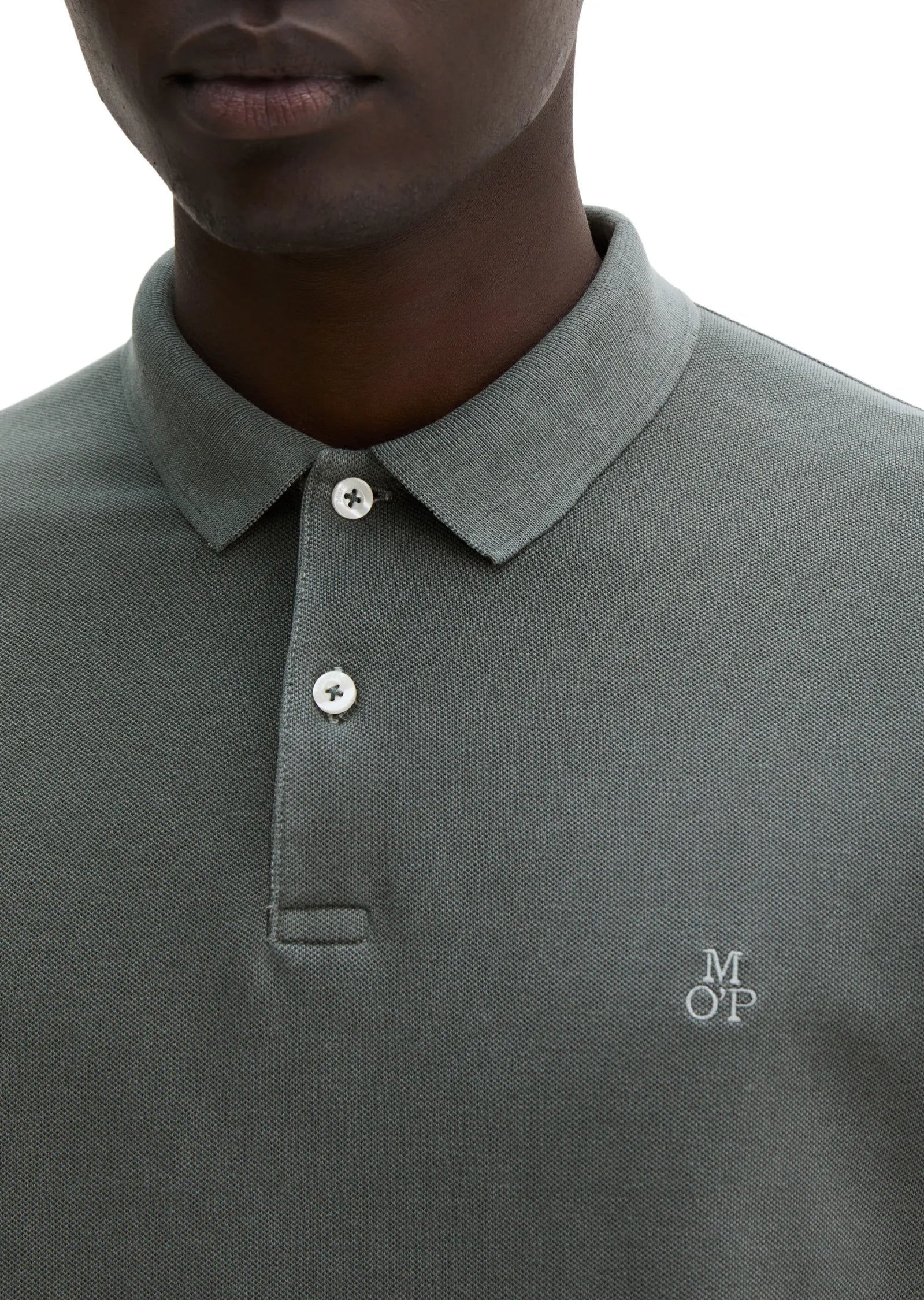 Poloshirt Piqué shaped  garment-dyed