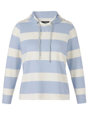Sweatshirt gestreift aus Baumwolle