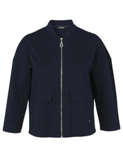 Jacke mit Stehkragen aus Viskosemix