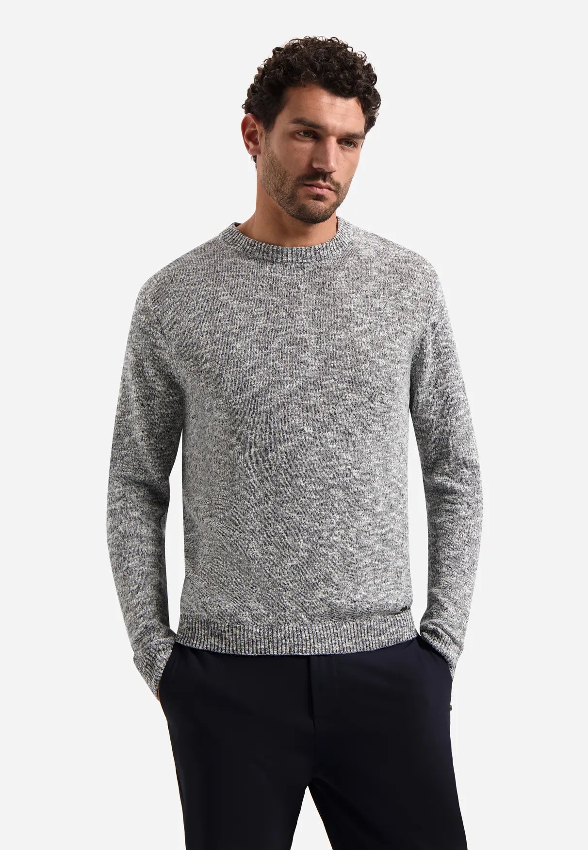 Strickpullover aus Baumwollmix