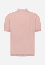Strick-Poloshirt aus Baumwolle
