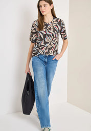 T-Shirt AOP BURNOUT Regular Fit