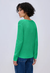 Strickpullover aus Baumwollmix