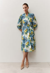Hemdblusenkleid Midi aus Baumwolle