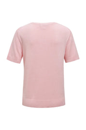 Strick-T-Shirt aus Viskosemix