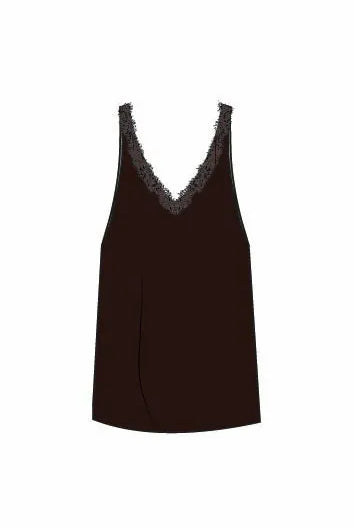Top mit Spitze