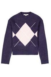Strickpullover gemustert