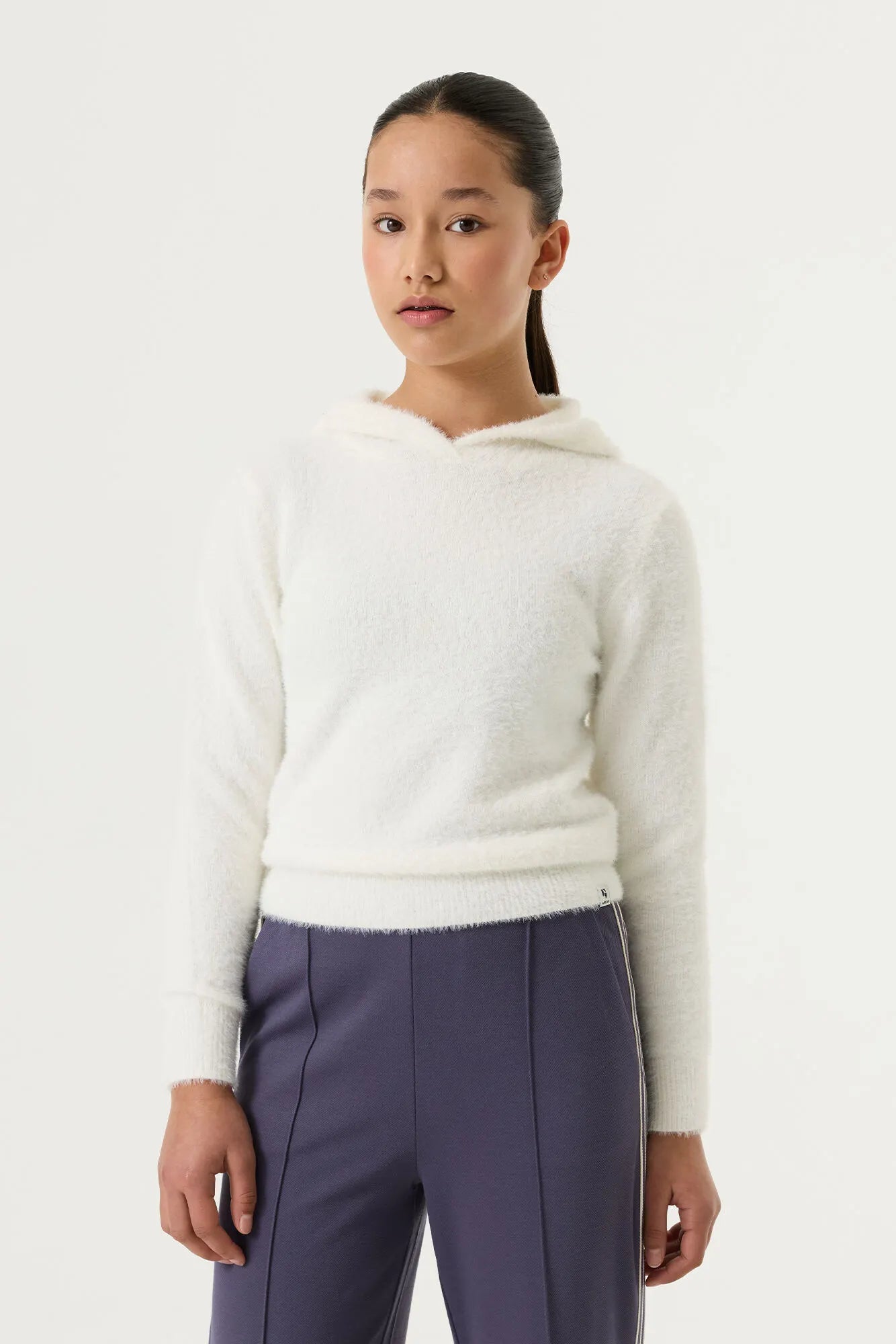 Strickpullover mit Kapuze
