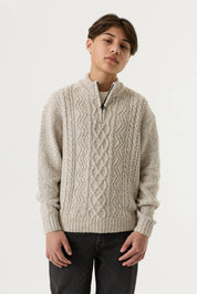 Strickpullover mit Stehkragen