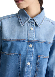 Jeansbluse aus Baumwolle