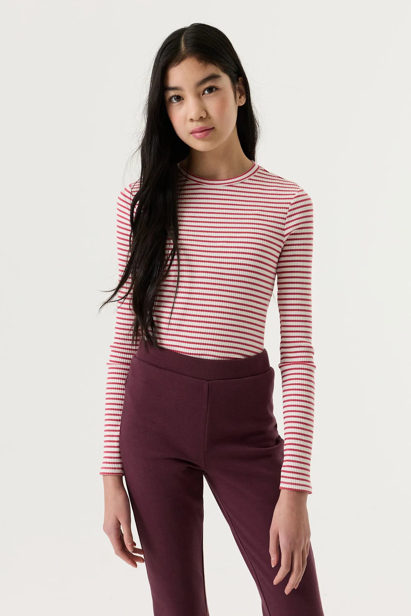 Gestreiftes Langarmshirt