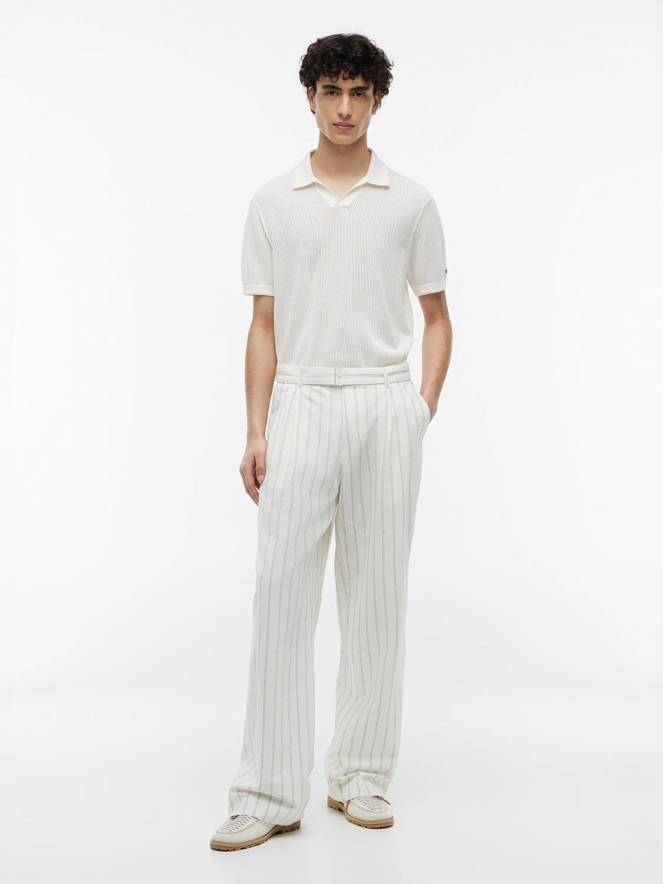 Leinenhose Loose Fit