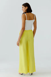 Leinenhose Wide Leg