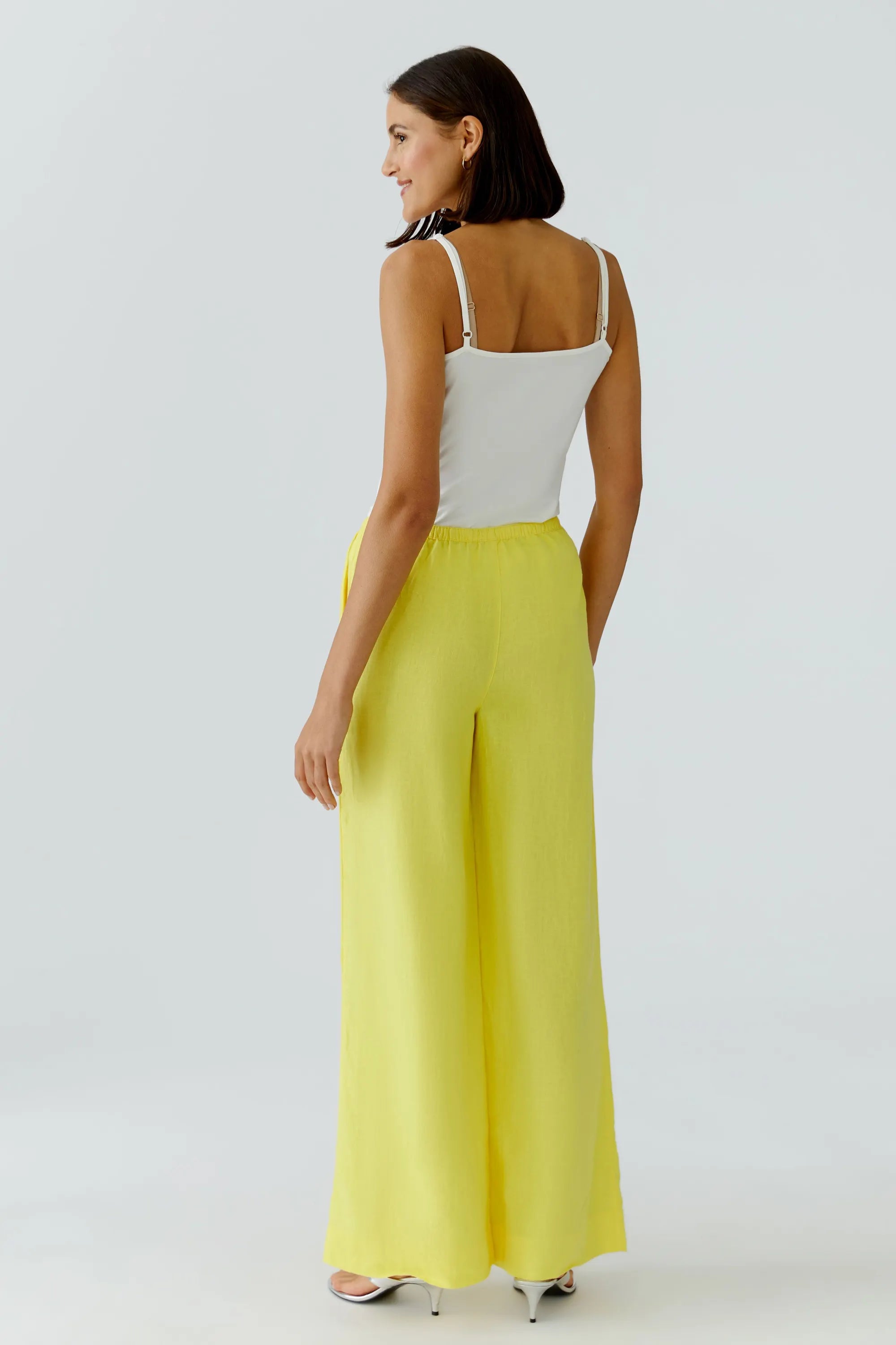Leinenhose Wide Leg