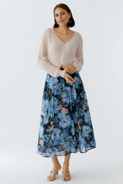 Ausgesteller Rock Midi floral