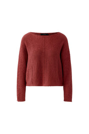 Strickpullover aus Baumwollmix