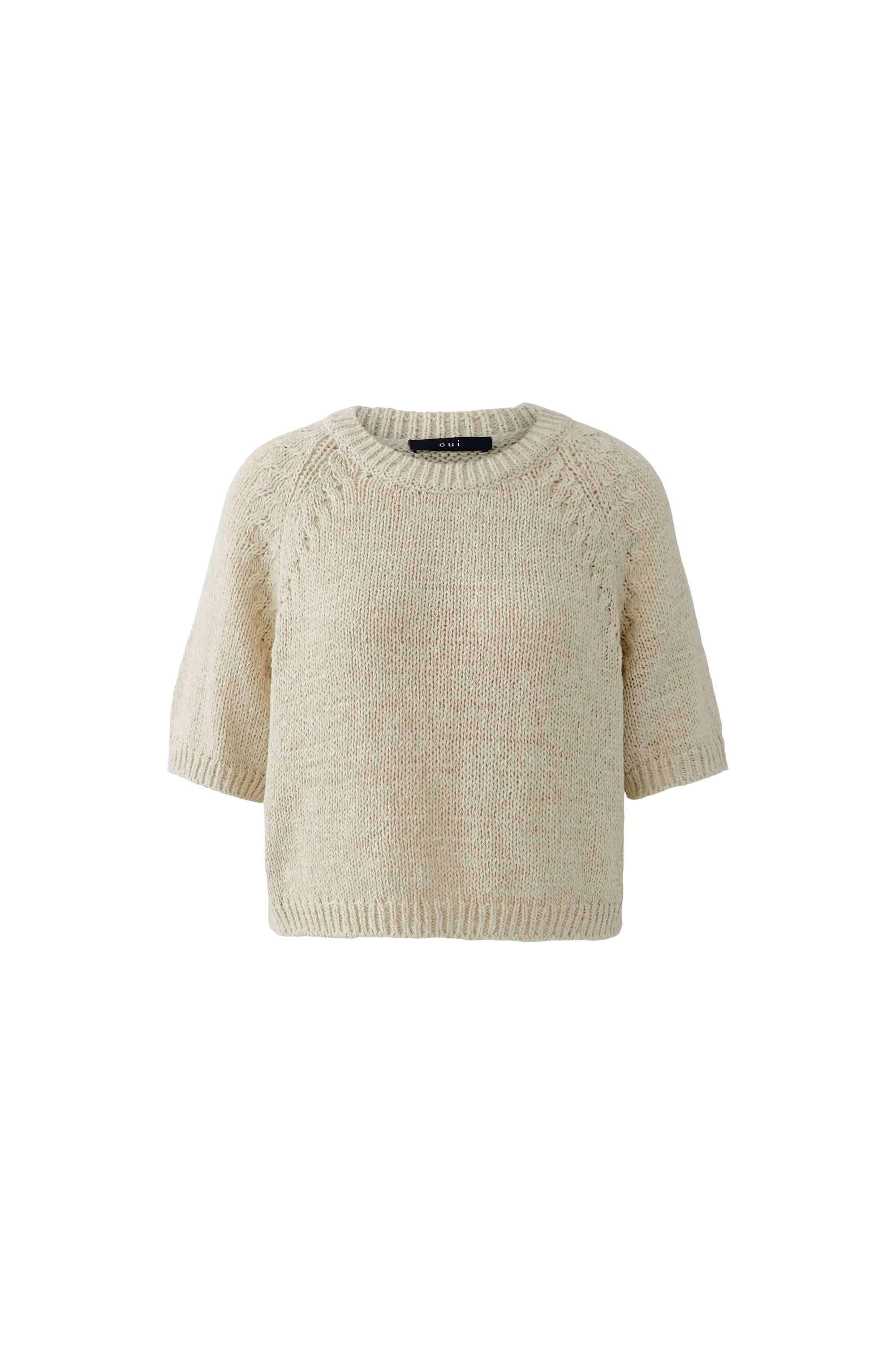 Strickpullover aus Baumwollmix