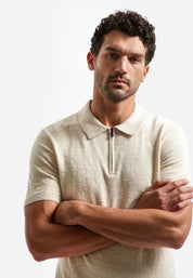 Strick Polo-Shirt