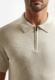 Strick Polo-Shirt