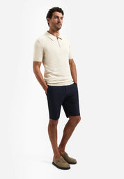 Strick Polo-Shirt