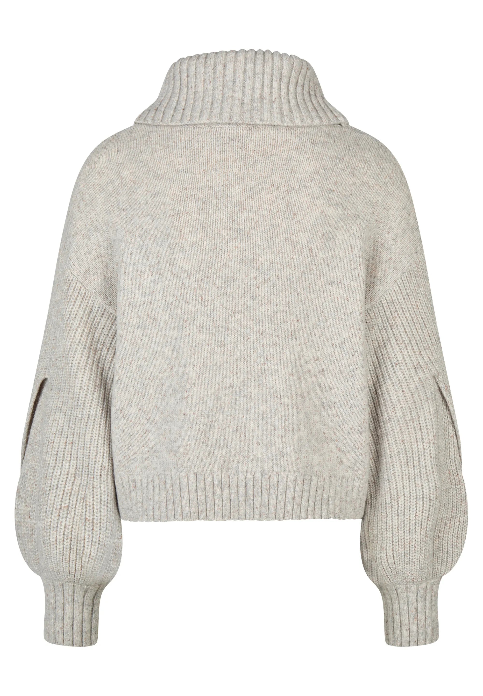 Strickpullover mit Rollkragen