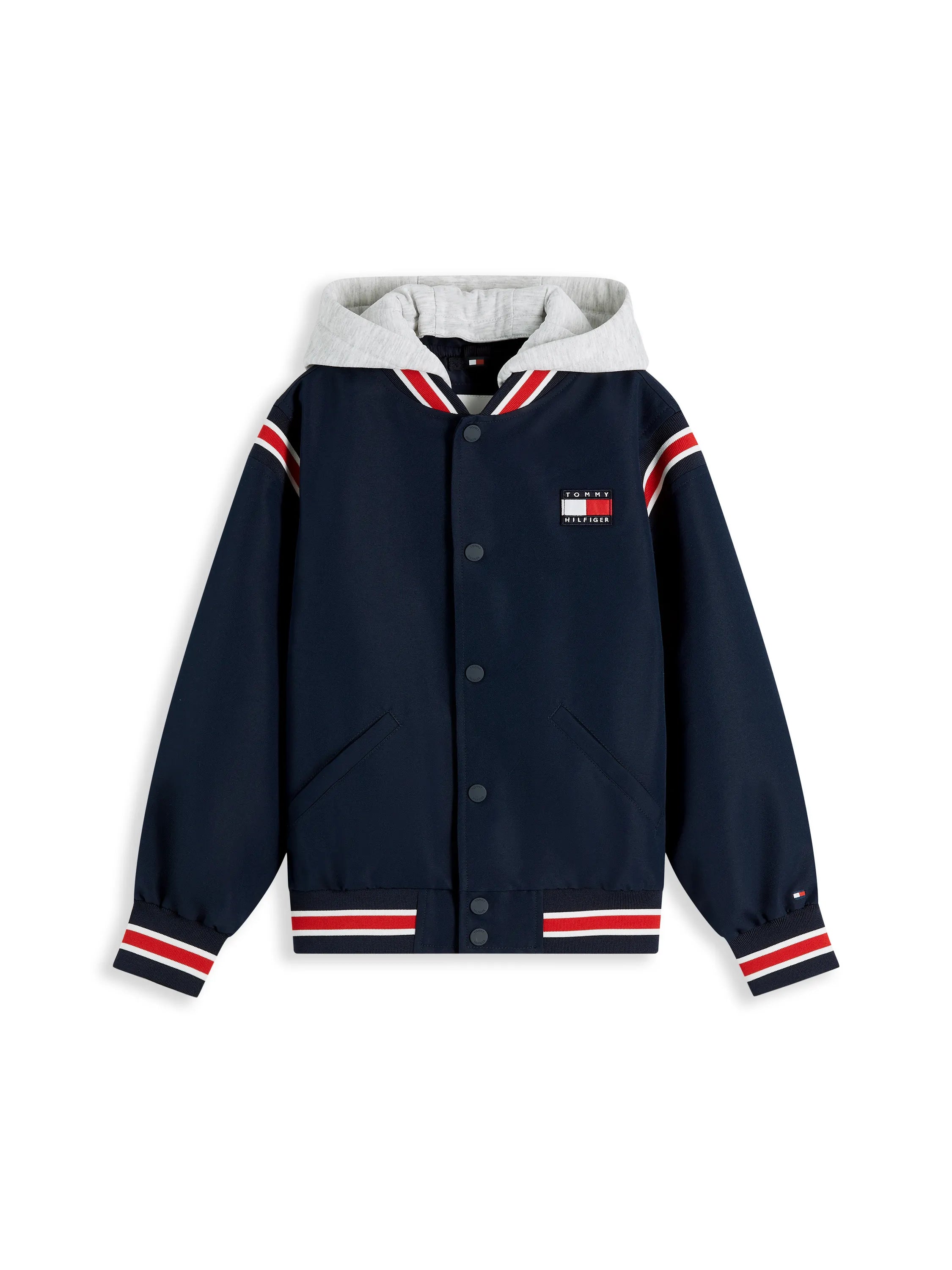 Bomberjacke mit abnehmbarer Kapuze