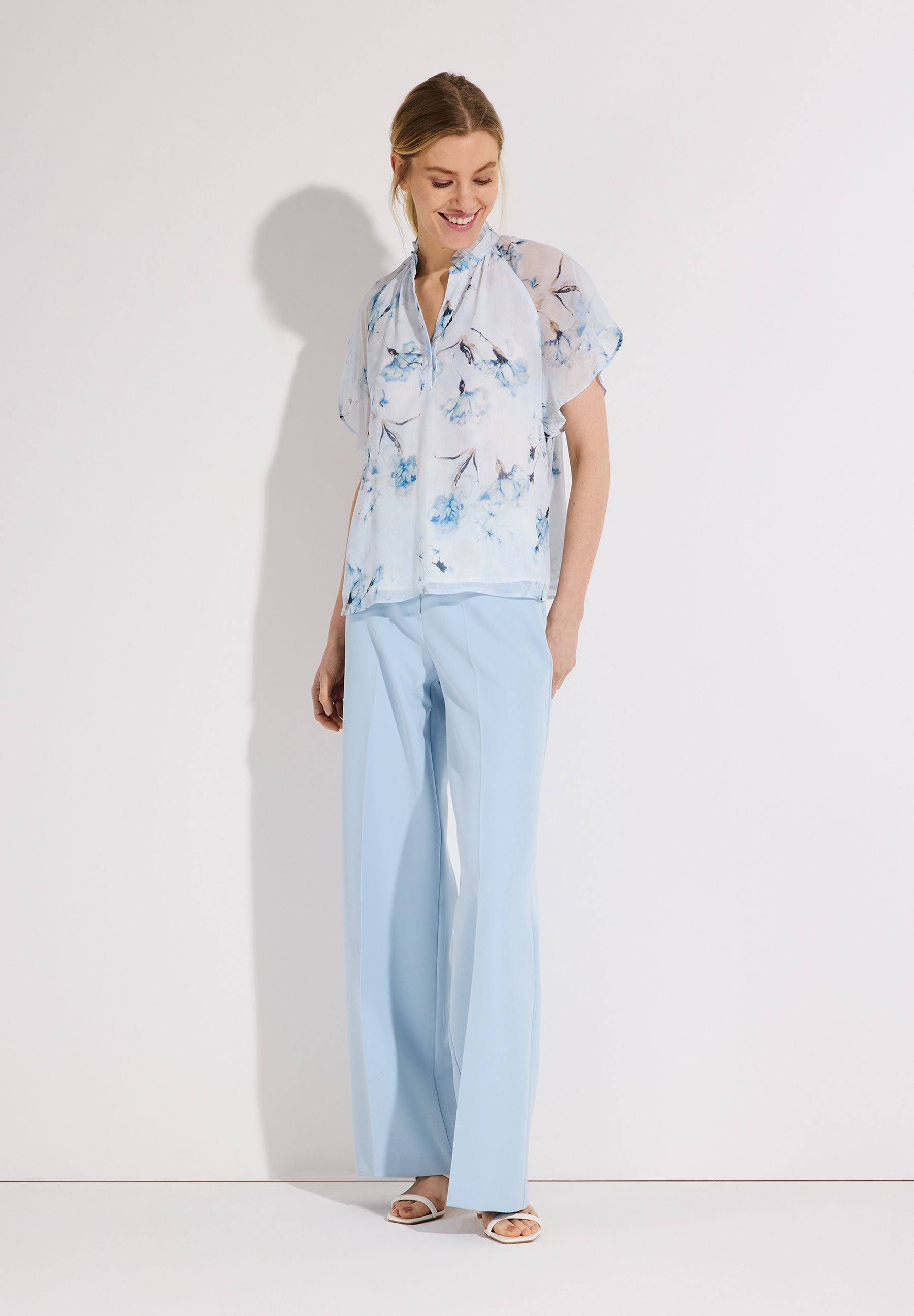 Chiffonbluse floral