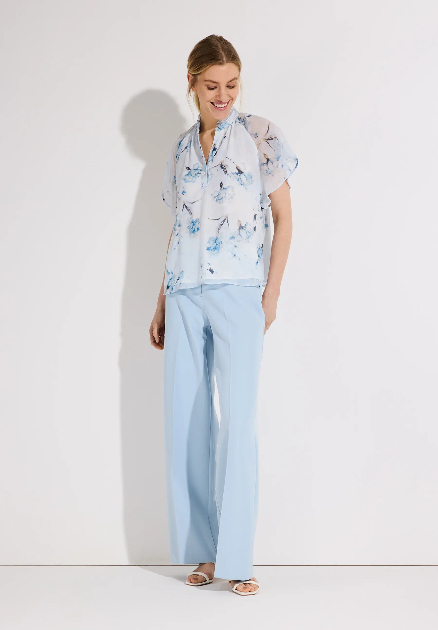 Chiffonbluse floral
