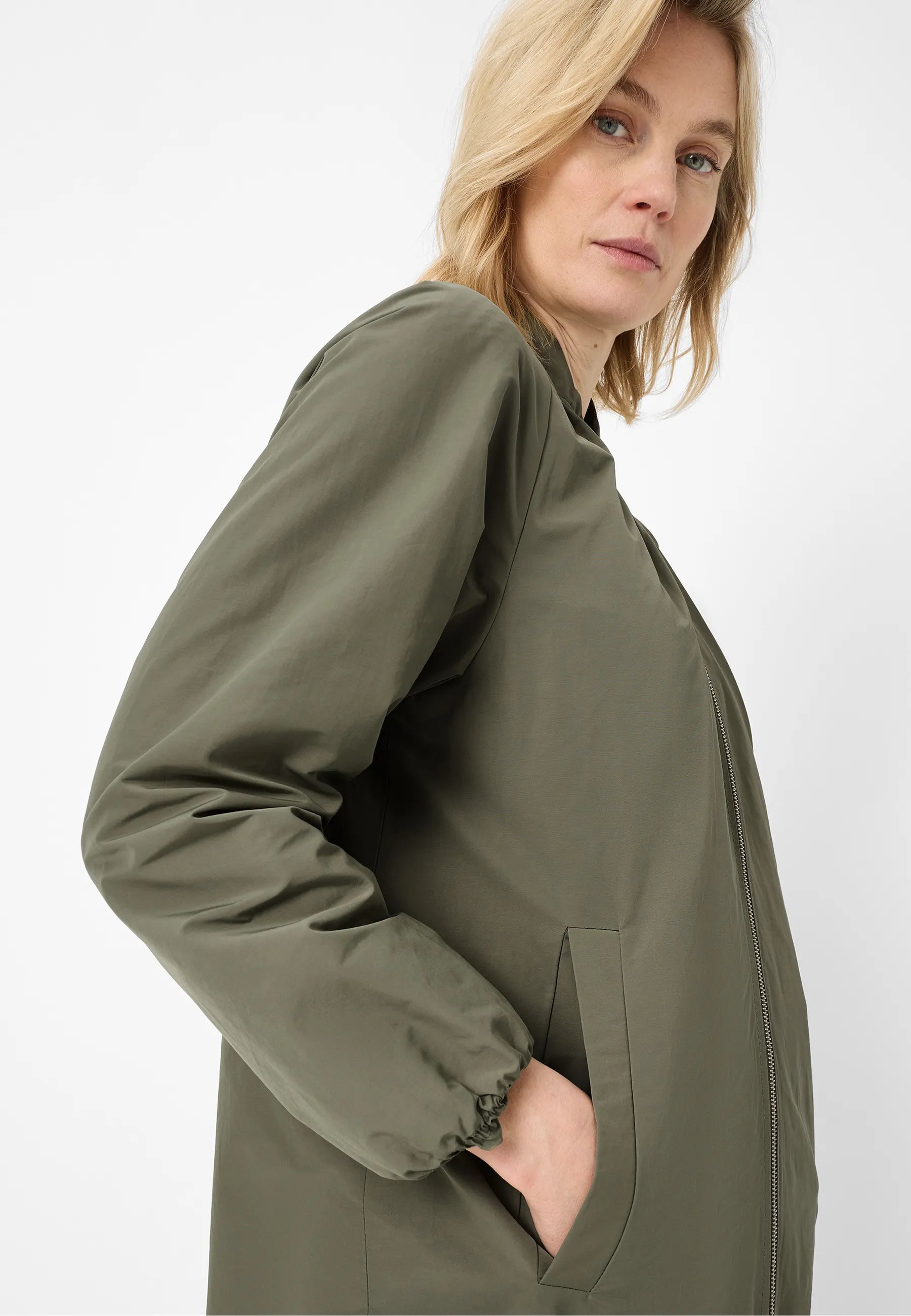 Blouson-Mantel mit Stehkragen