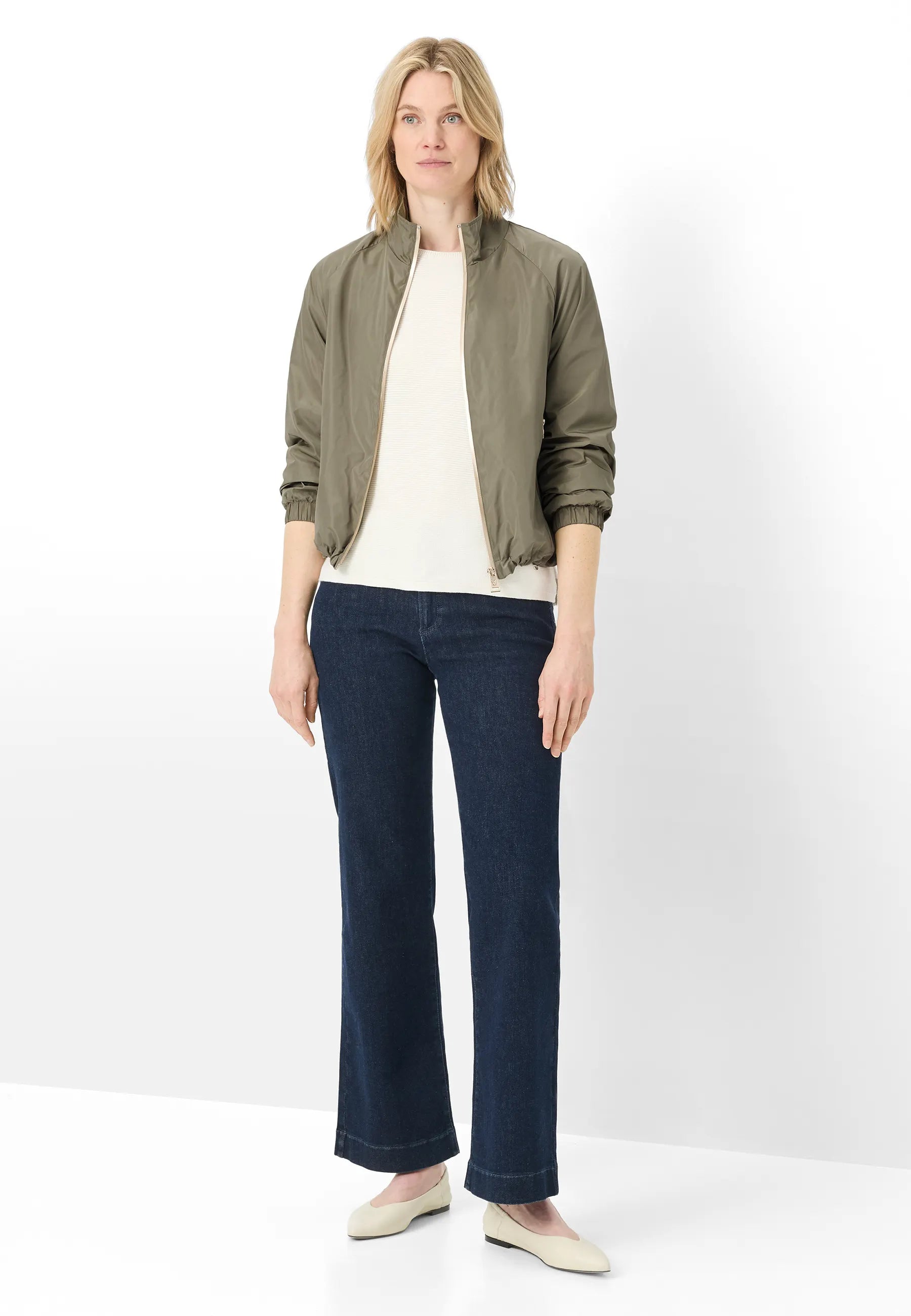Blouson-Jacke mit Stehkragen