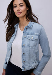 Jeansjacke Regular Fit aus aus Baumwollmix