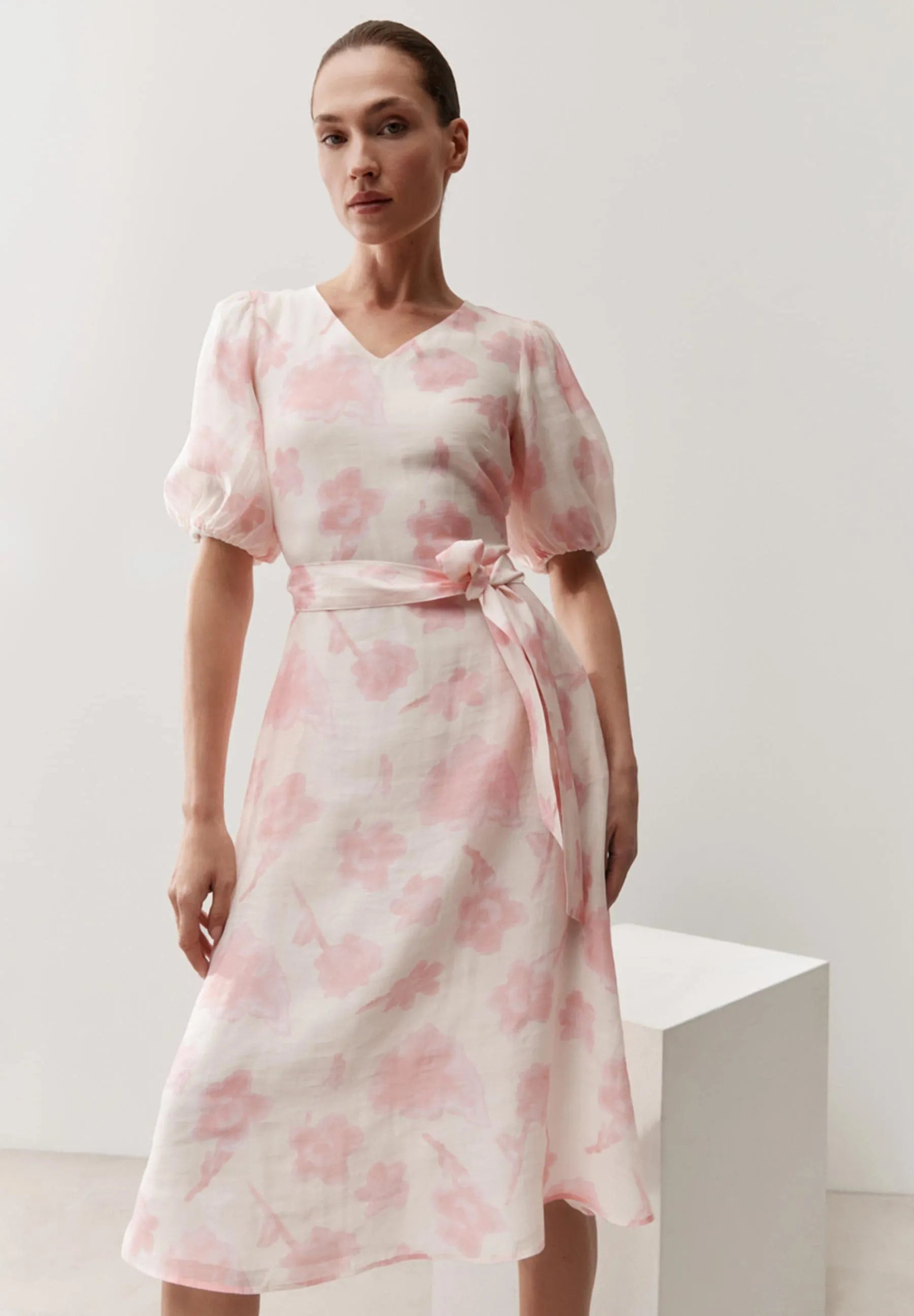 Chiffonkleid Midi floral