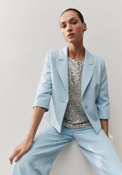 Blazer mit Dreiviertelarm