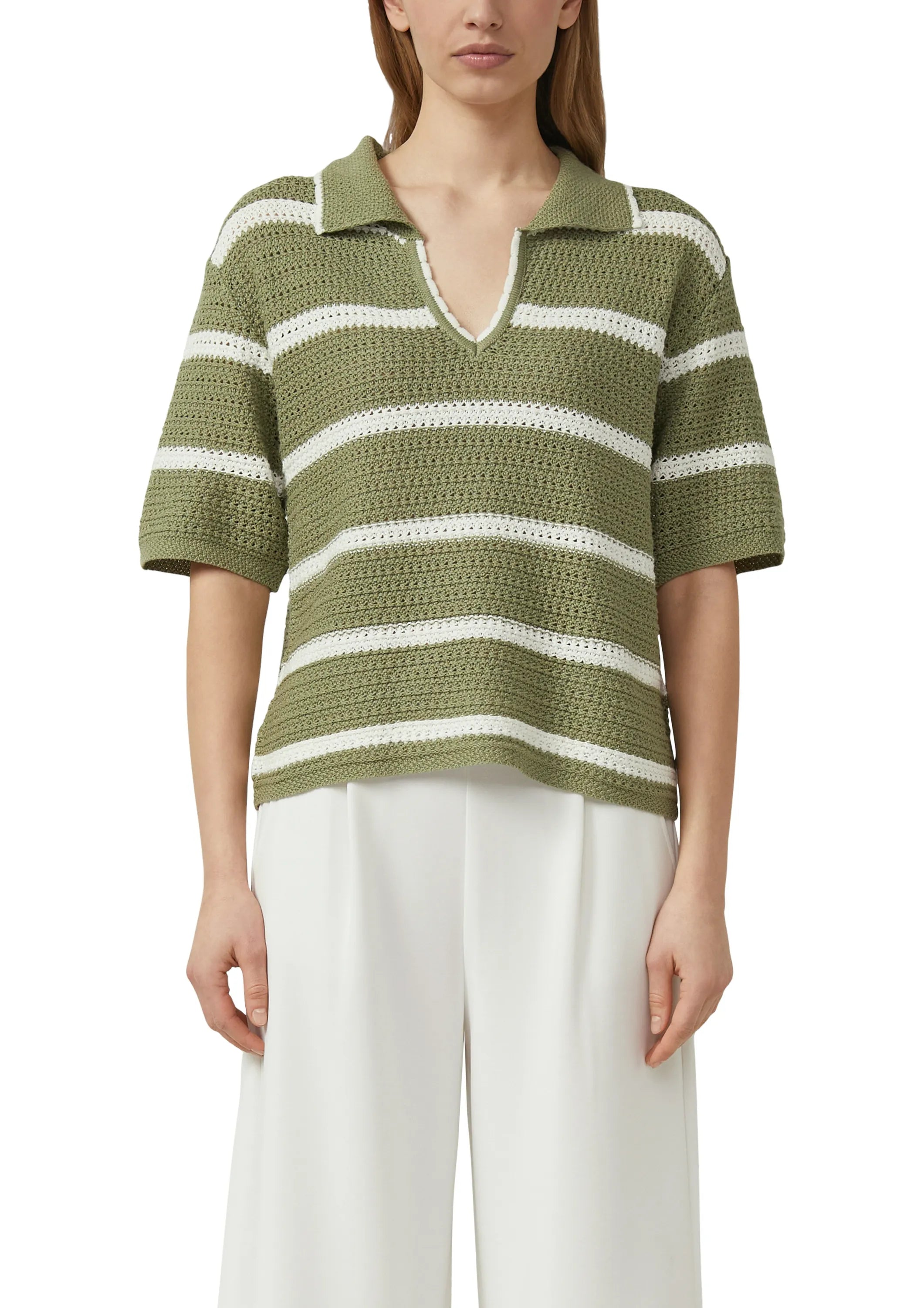 Strickpullover mit V-Ausschnit