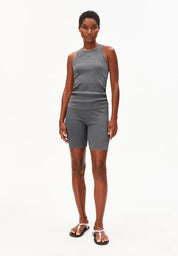 Shorts aus Rippstrick