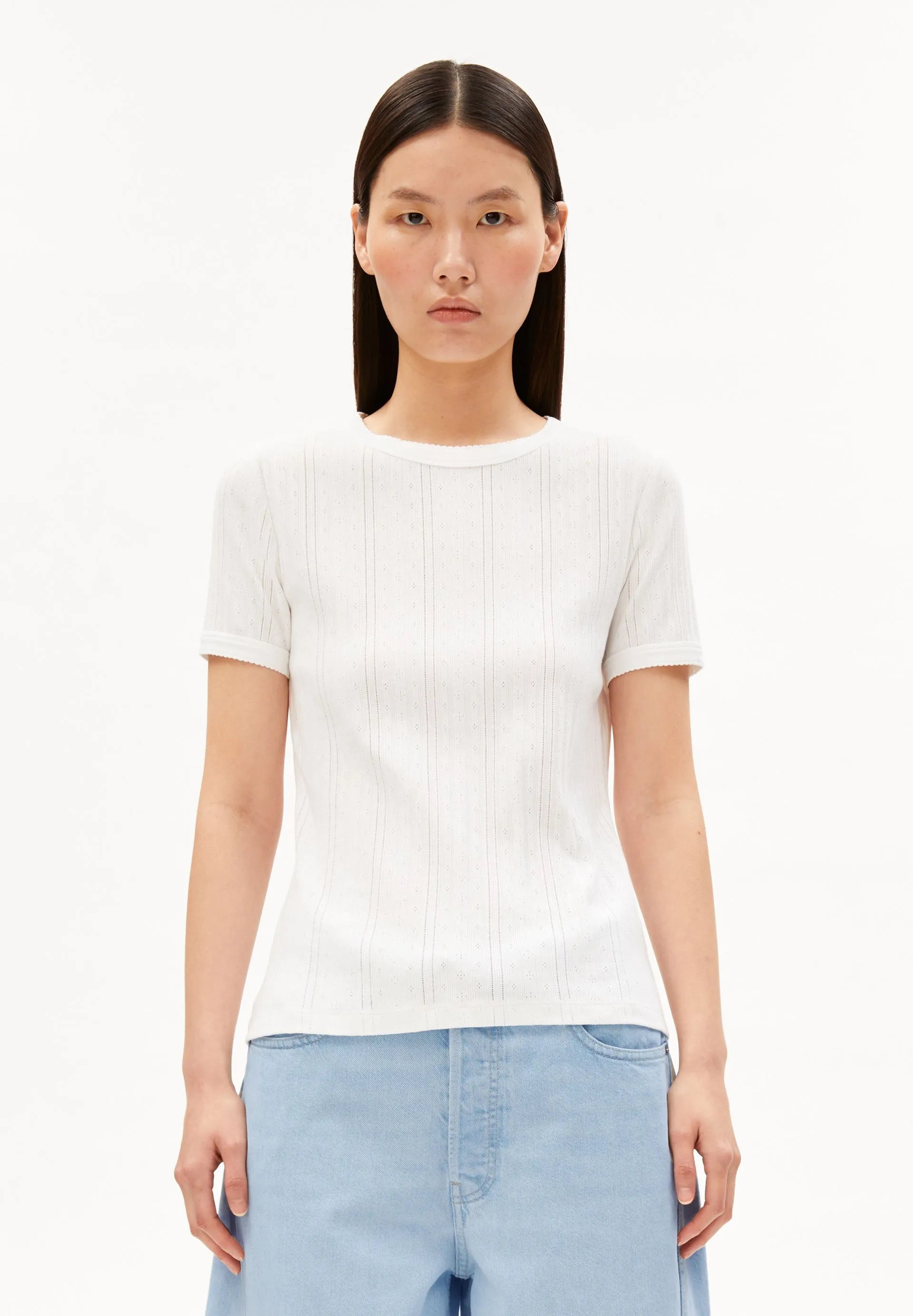 T-Shirt POINTELLE aus Bio-Baumwolle