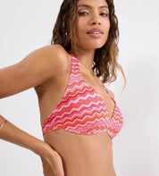 Bikini-Top gemustert