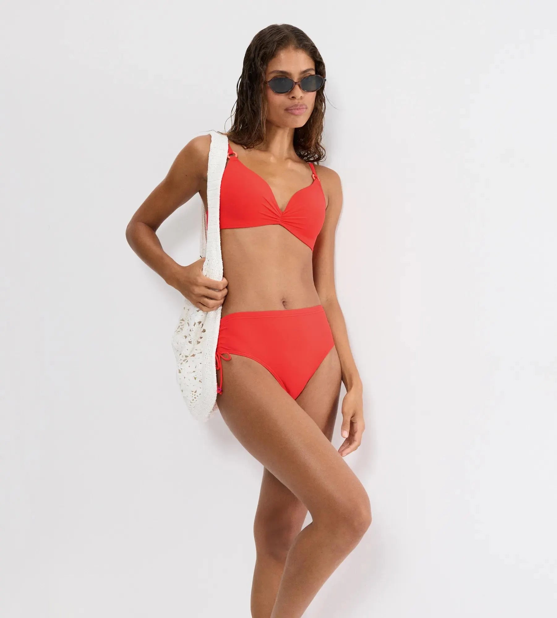 Bikini-Top mit Raffung
