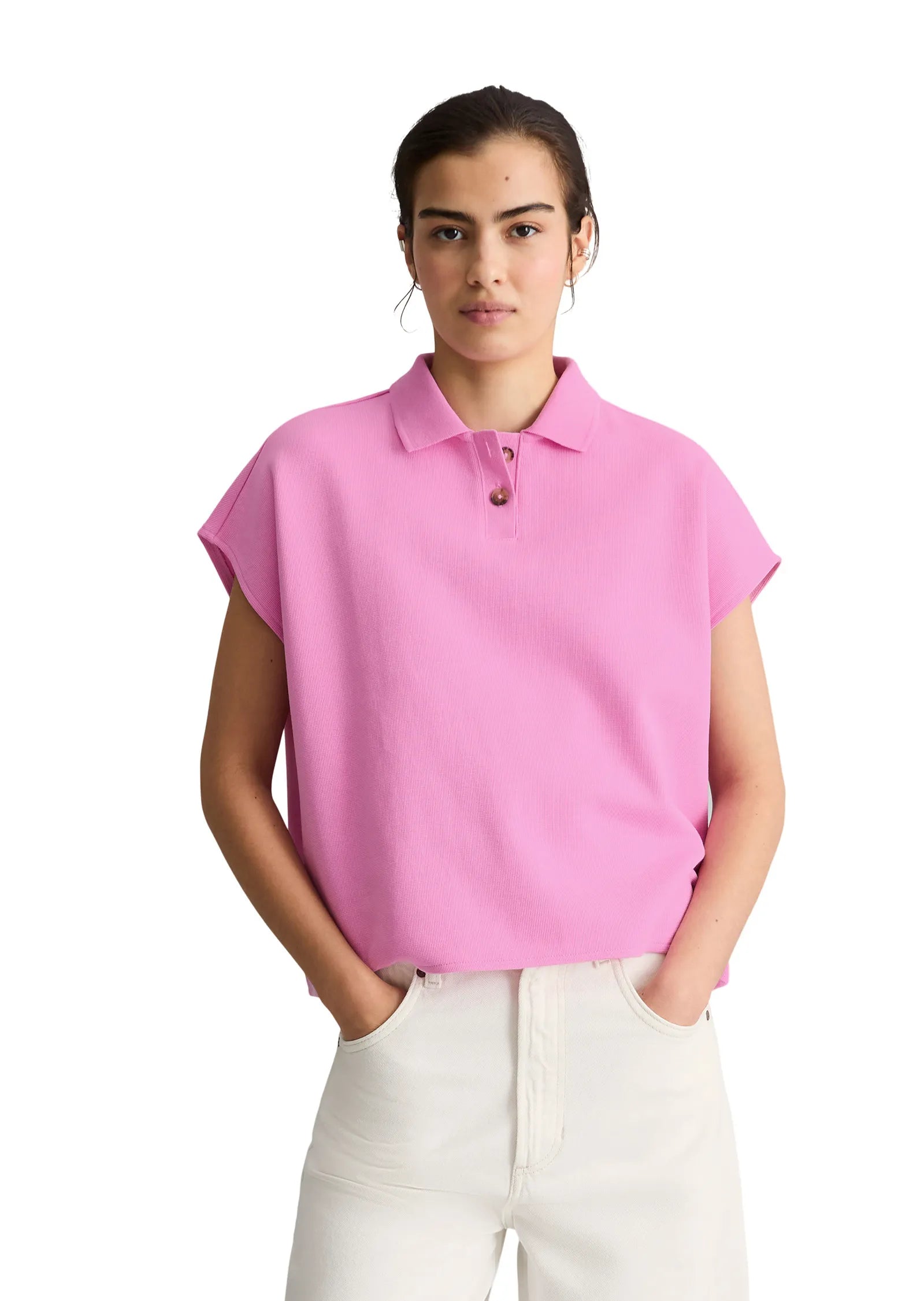 Poloshirt Wide Fit aus Baumwolle