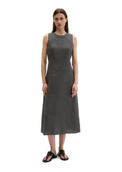 Leinenkleid Midi ärmellos